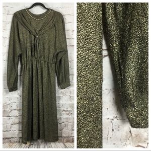 SOLD Vintage Lurex Dress - Plus Size